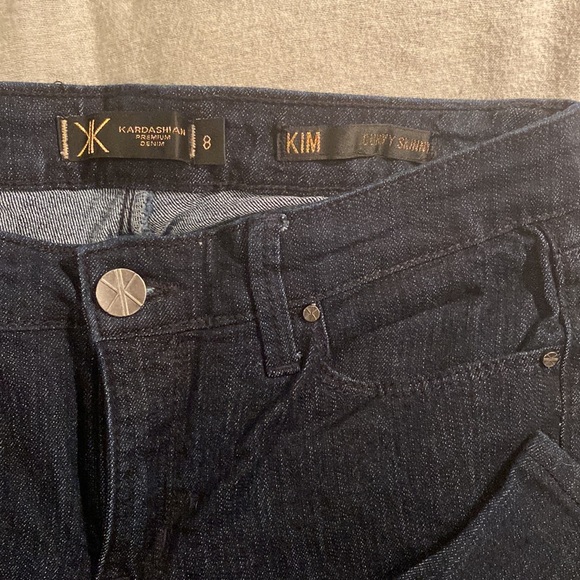 Kardashian Kollection - “Kim Curvy Skinny” premium denim size 8 like new - Picture 2 of 3